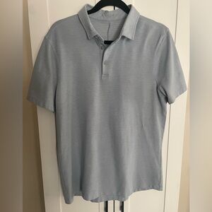 Lululemon Soft Blue Polo Shirt 👕 Size Large